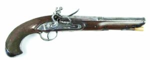 Pistola Española de Pedernal Firmada por "Alberdi", circa 1800